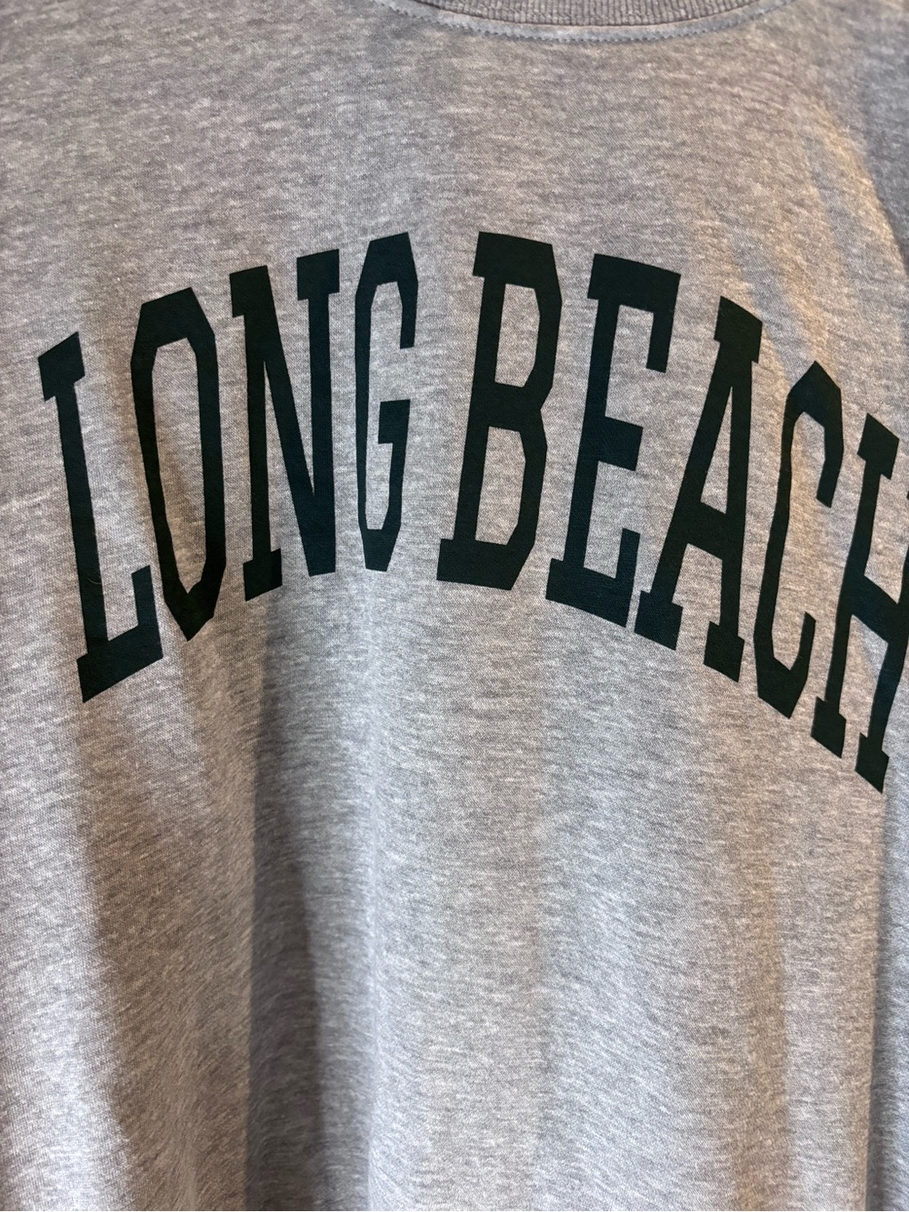 H&M Grey 'LONG BEACH' Crewneck Sweatshirt - Picture 2 of 4